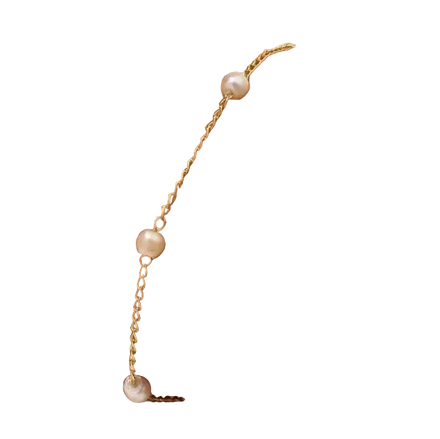 Freshwater Pearl Heart Charm Bracelet - Gold or Silver Plated
