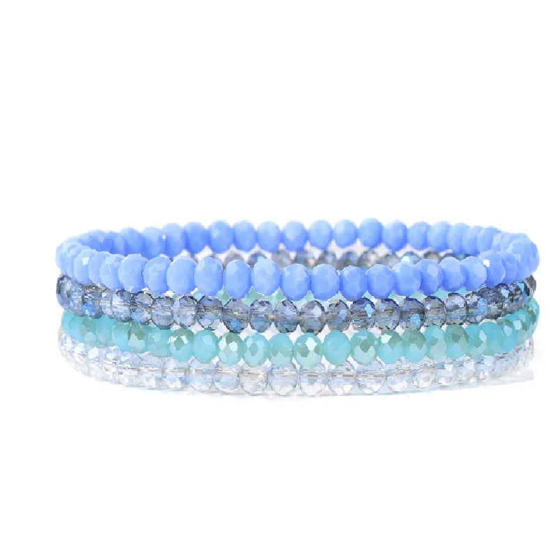 Pearl and Crystal Beaded Bracelet - Adjustable Freshwater Pearl Strand