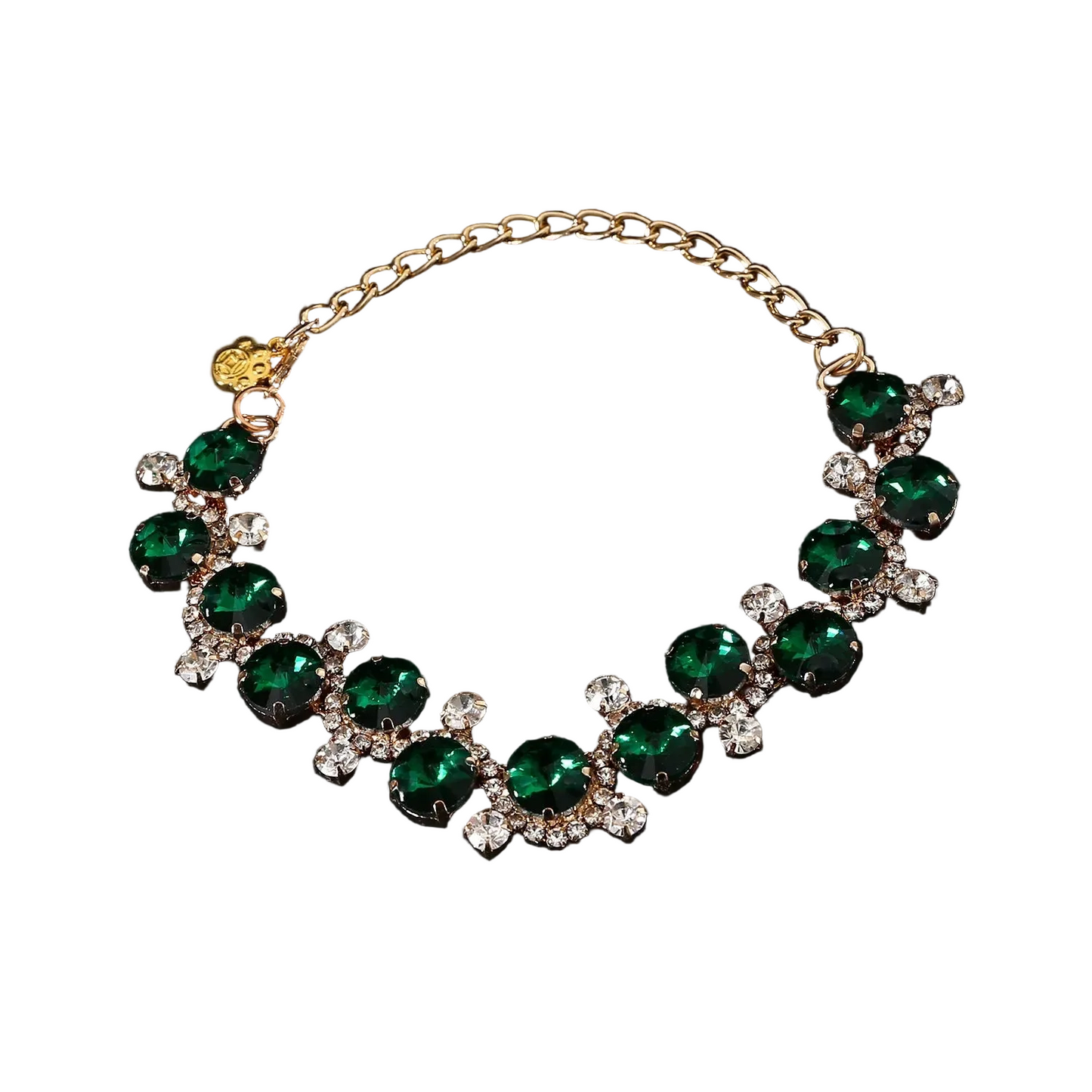 Gemstone & Pearl Pet Collar - Handcrafted Princess Style