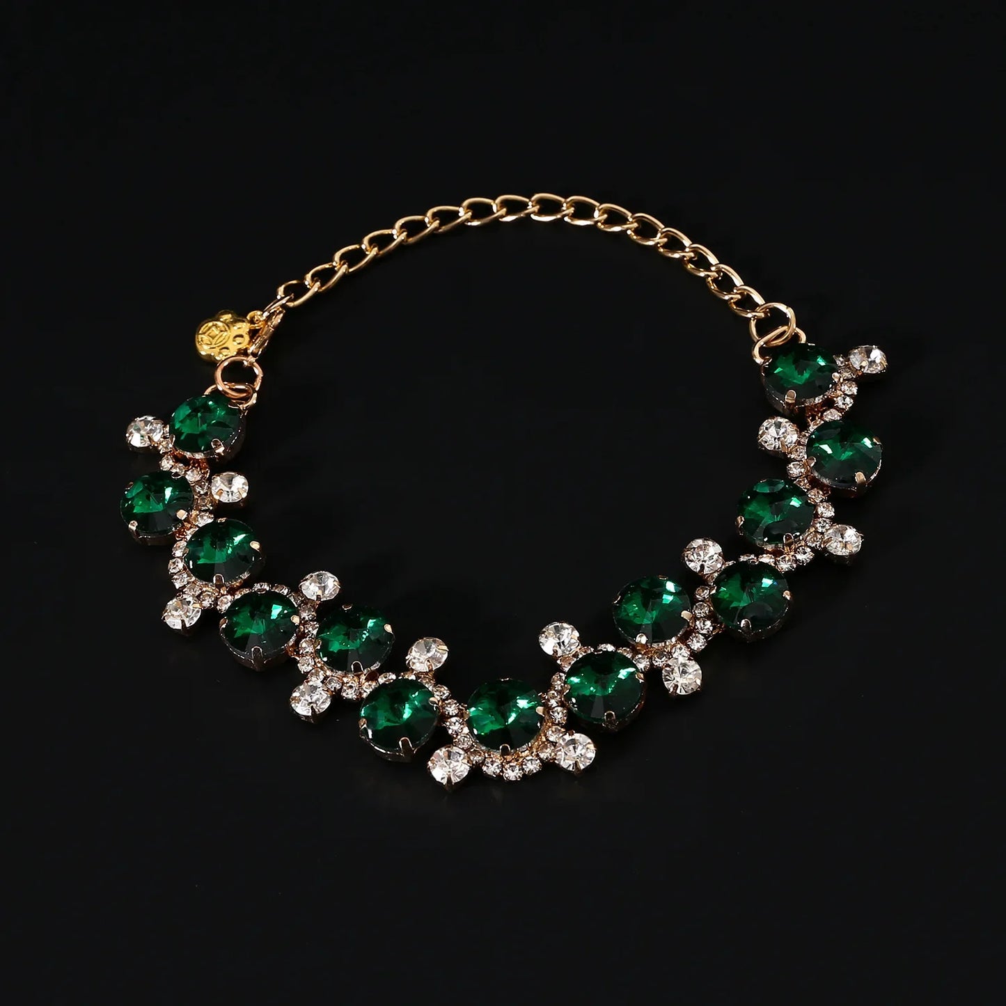 Gemstone & Pearl Pet Collar - Handcrafted Princess Style