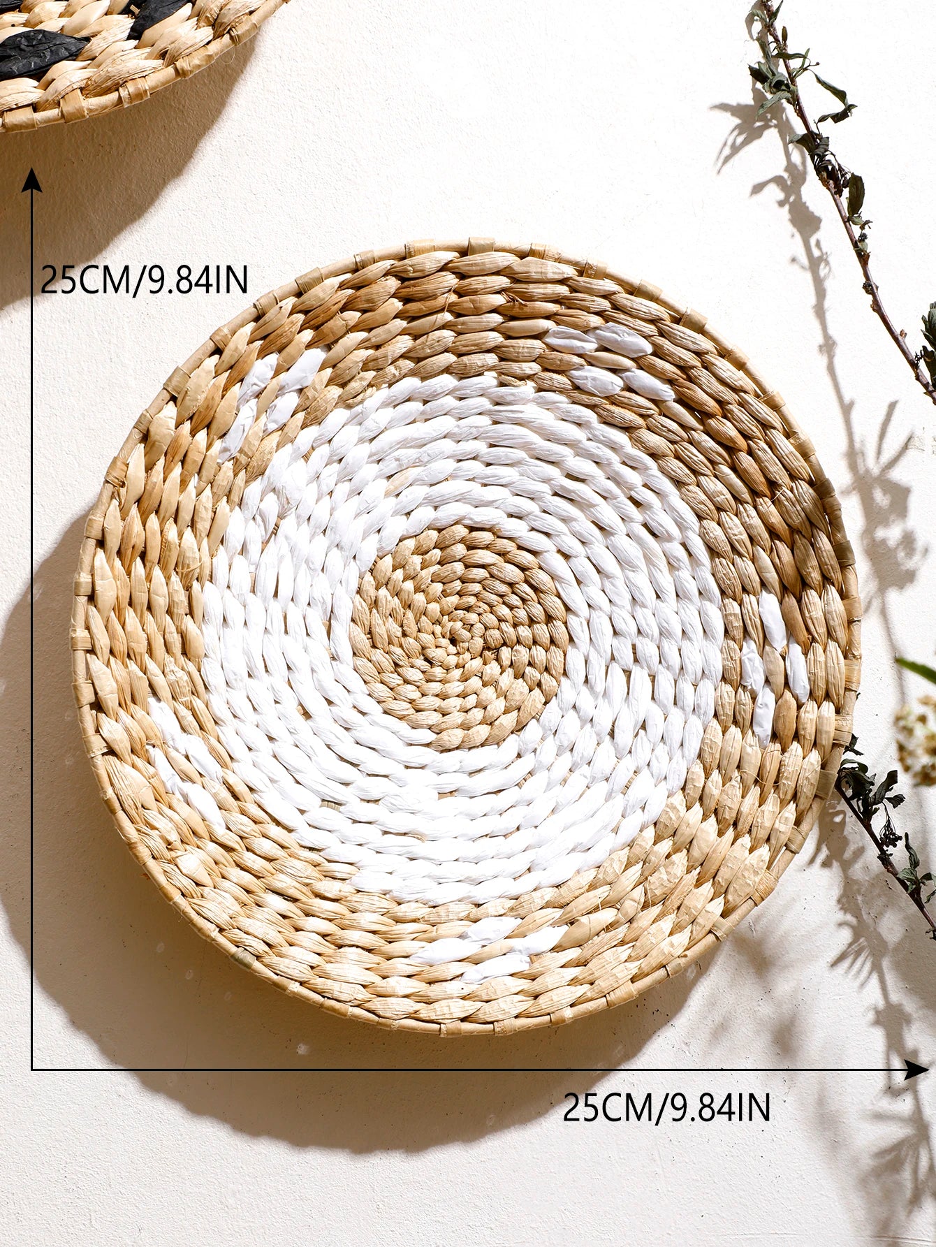 Handwoven Seagrass Wall Basket Decor – Boho Wall Hanging Art