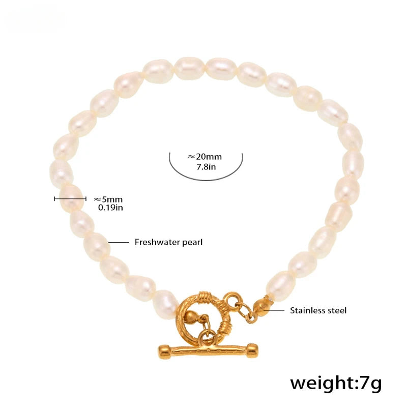 Baroque Freshwater Pearl Jewelry Set - Necklace, Bracelet & Earrings