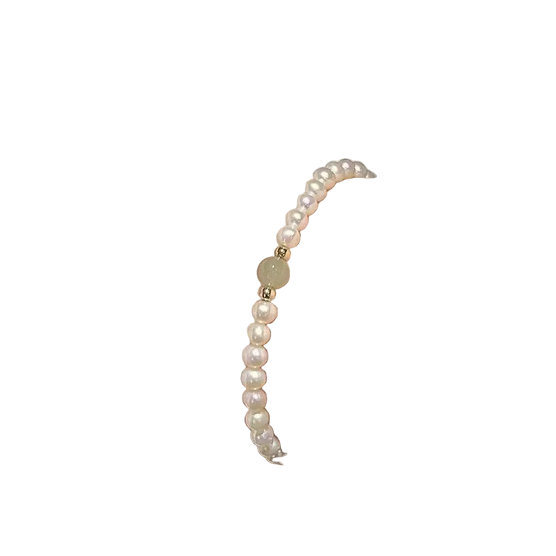 Ultra-Thin Pearl Bracelet - Delicate Natural Stone Design