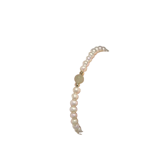 Ultra-Thin Pearl Bracelet - Delicate Natural Stone Design