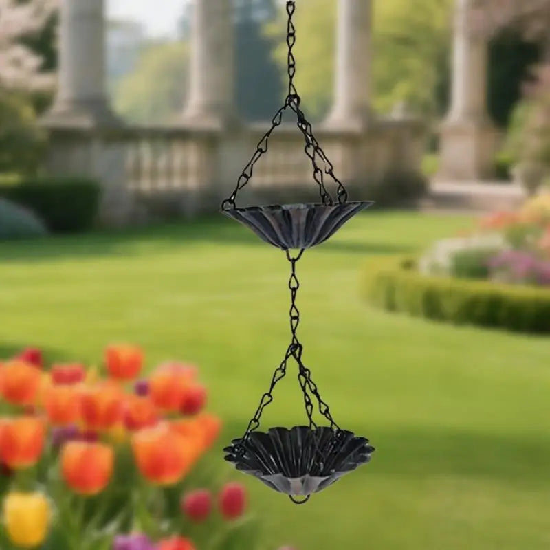Japanese Rain Chain – Metal Decorative Gutter Chain for Garden & Courtyard