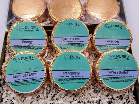 Luxury Aromatherapy Shower Tablet Gift Set | 6 Essential Oil Blends