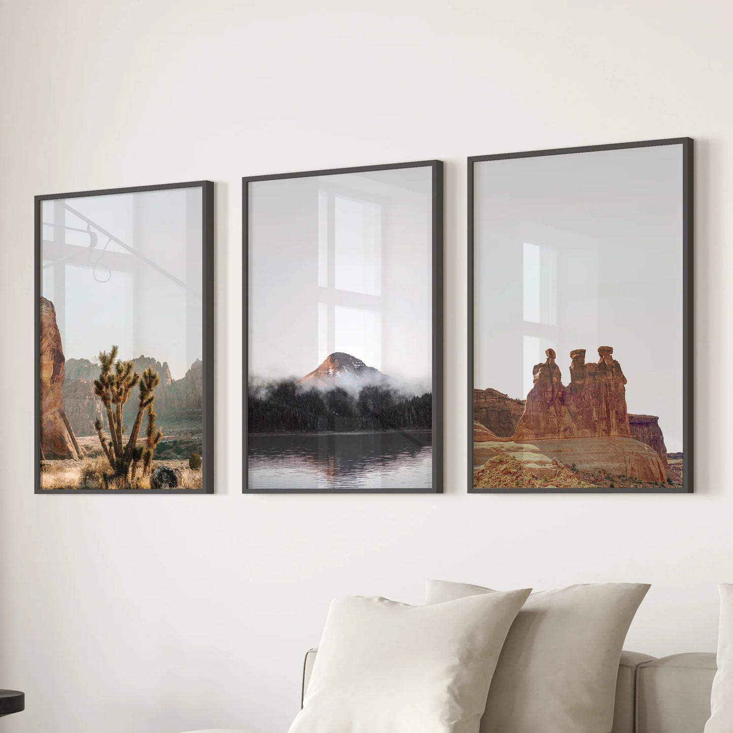 Southwest Desert Wall Art Set of 3 | Canyon, Red Rock & Desert Landscape Prints