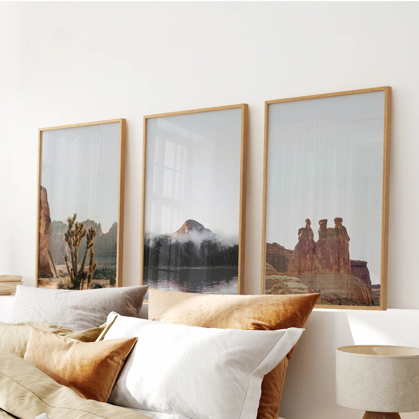 Southwest Desert Wall Art Set of 3 | Canyon, Red Rock & Desert Landscape Prints