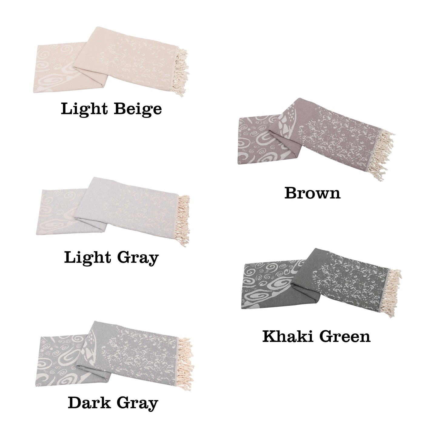 Turtle Pattern Turkish Towel – Organic & Beach-Ready