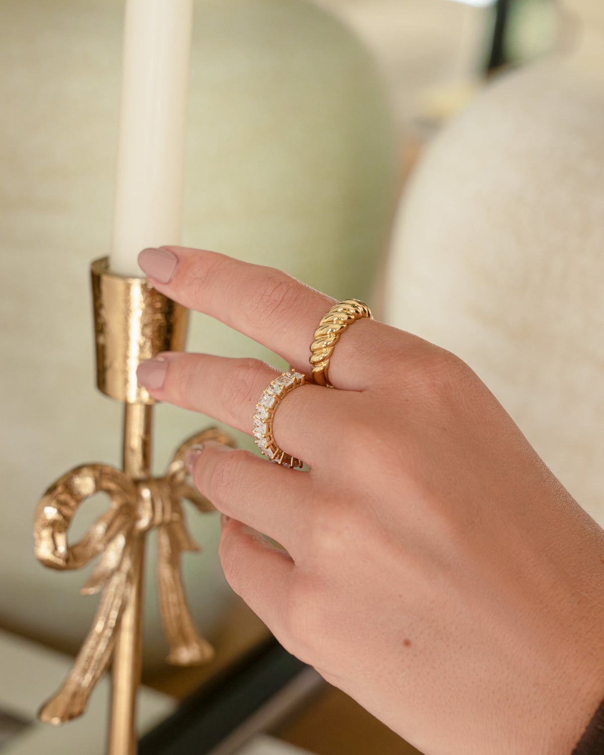 Croissant Dome Ring