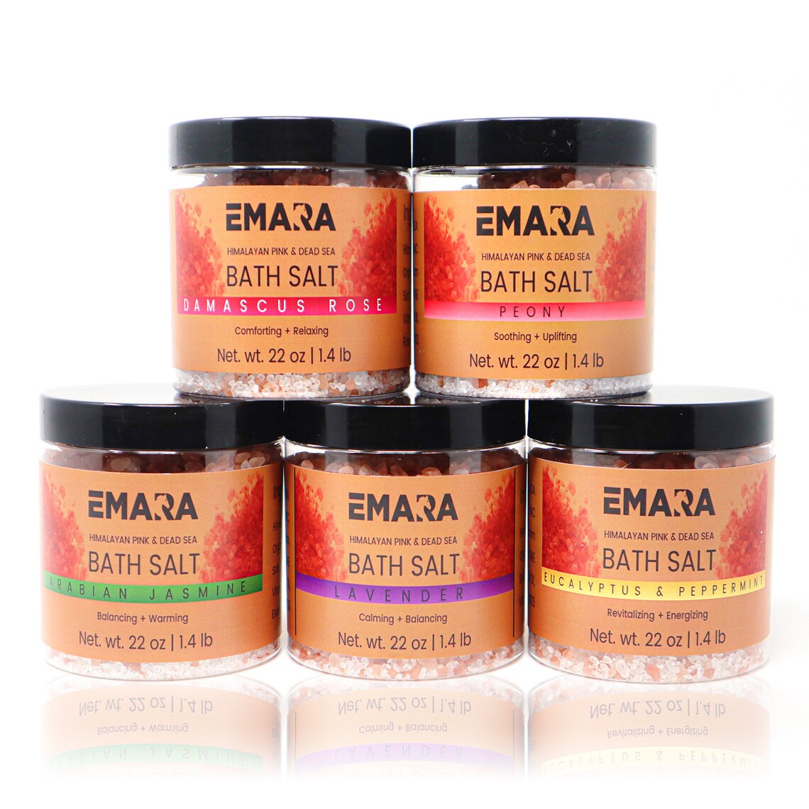 Himalayan Bath Salt Spa Gift Set | 5 Luxury Soaks | 7 LB