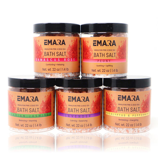 Himalayan Bath Salt Spa Gift Set | 5 Luxury Soaks | 7 LB