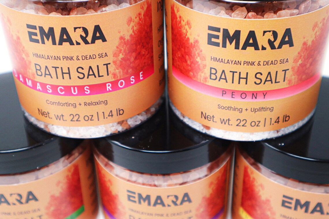 Himalayan Bath Salt Spa Gift Set | 5 Luxury Soaks | 7 LB
