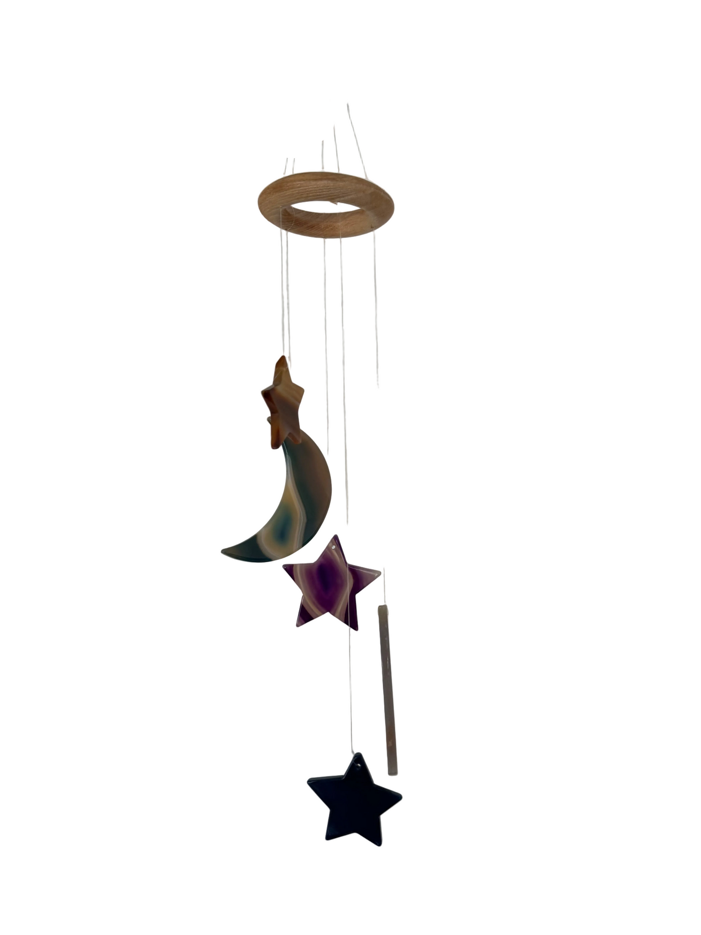 Moon & Star Agate Wind Chime
