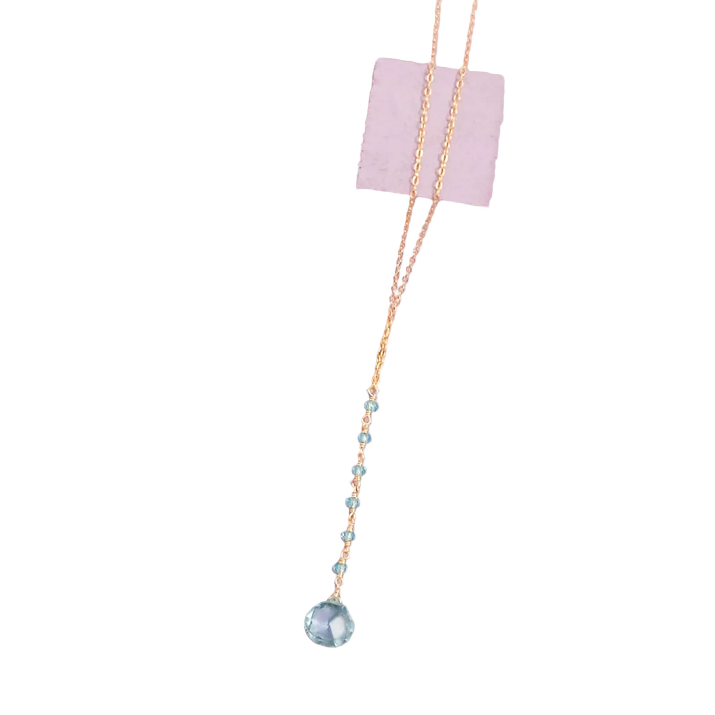 Aquamarine Quartz Mini Yoga Pendant