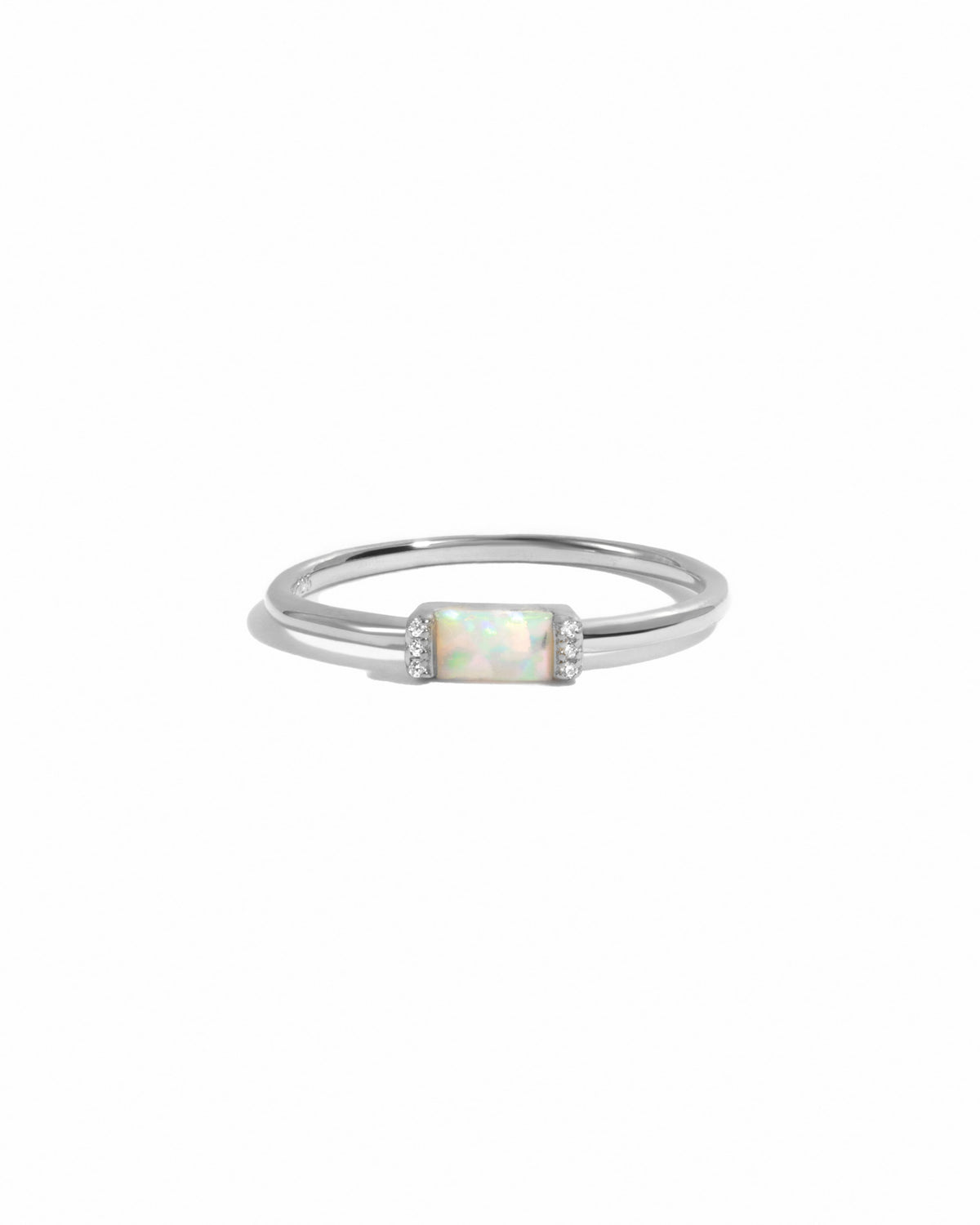 Opal Baguette Ring