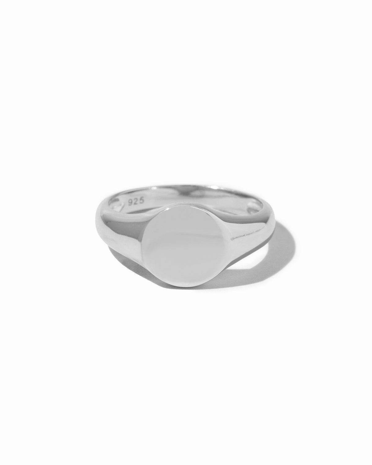 Minimalist Sterling Silver Signet Ring