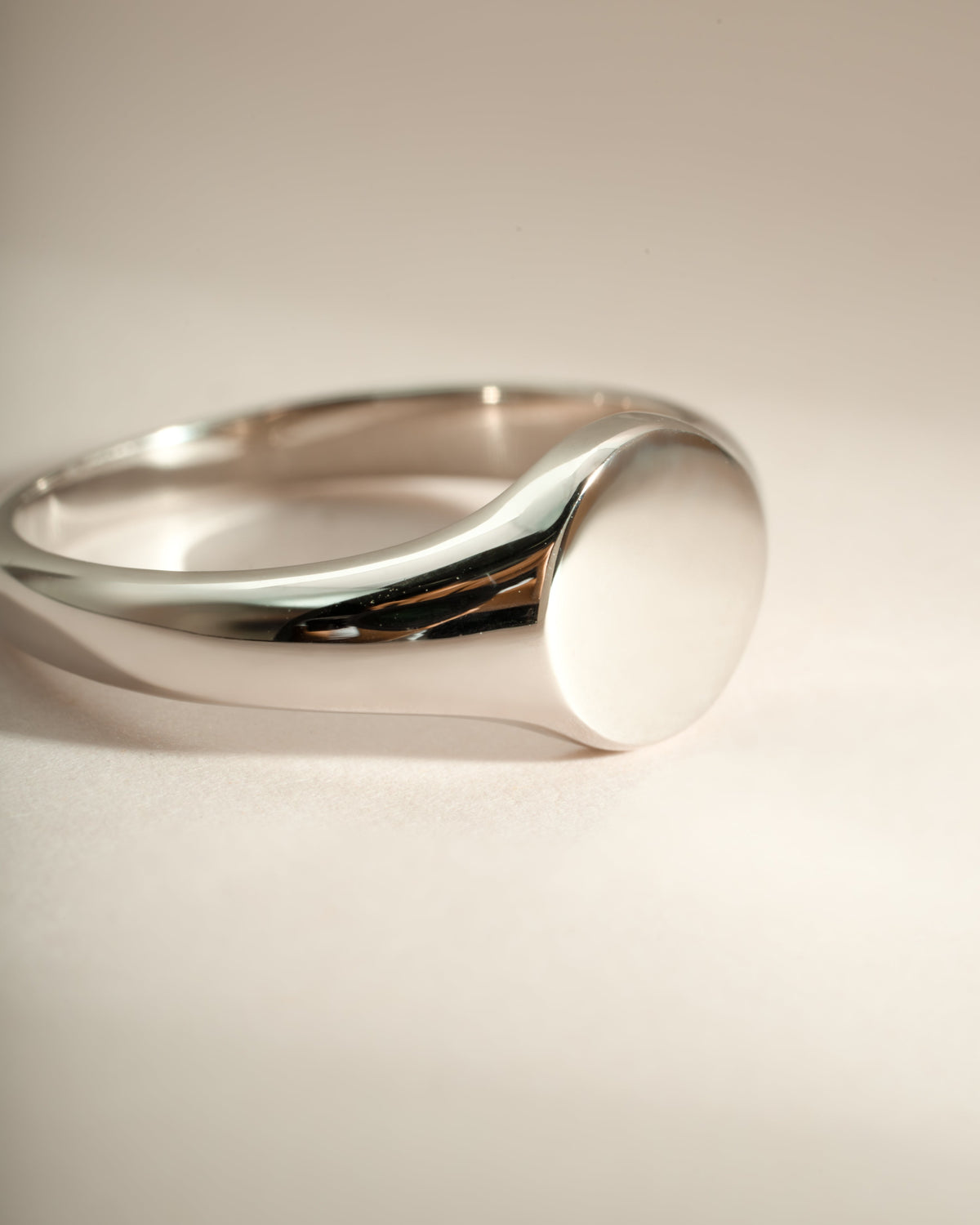 Minimalist Sterling Silver Signet Ring