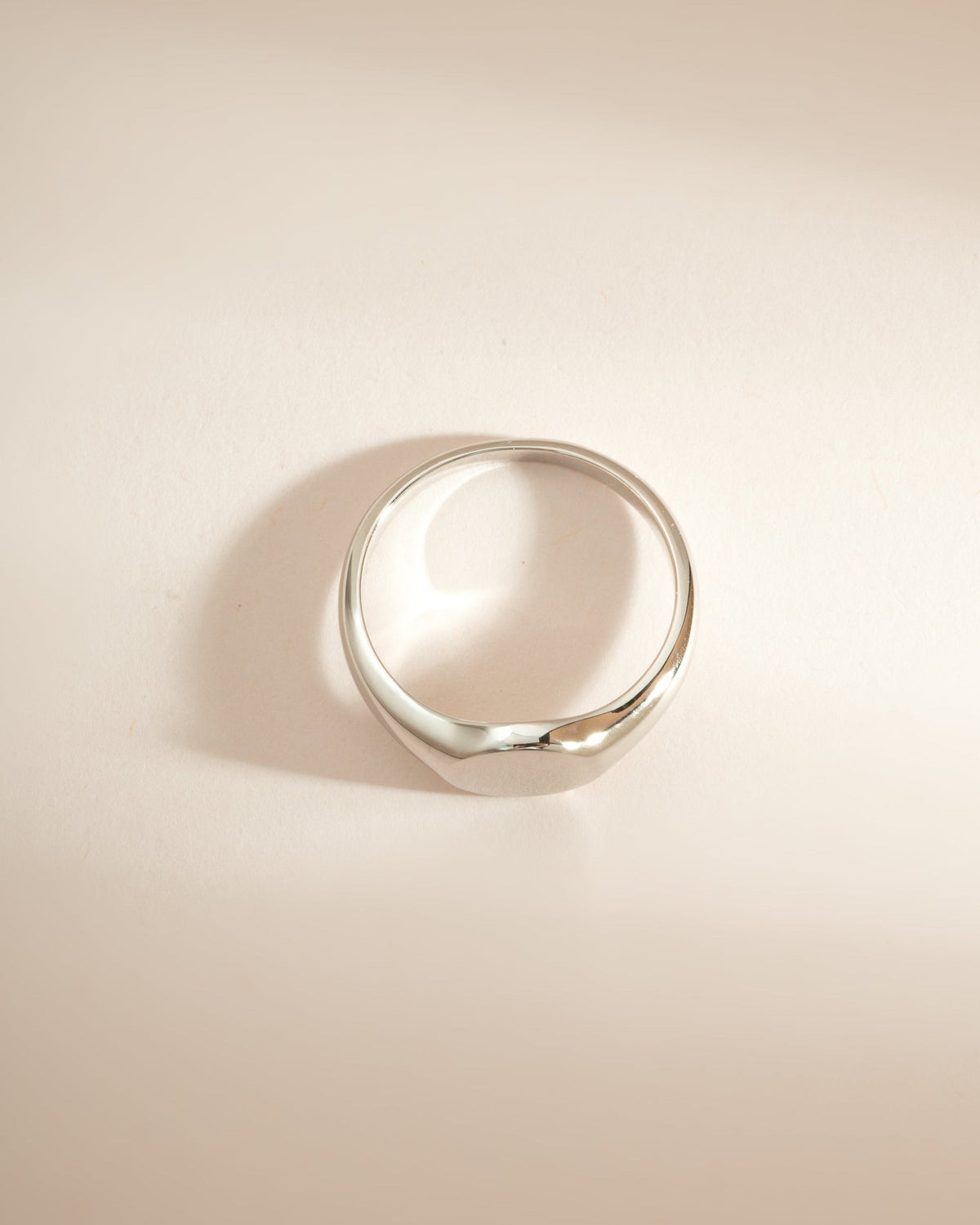 Minimalist Sterling Silver Signet Ring