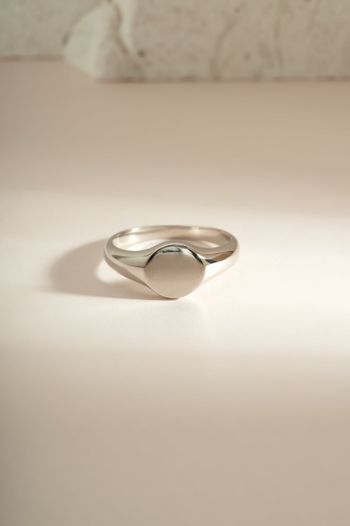 Minimalist Sterling Silver Signet Ring