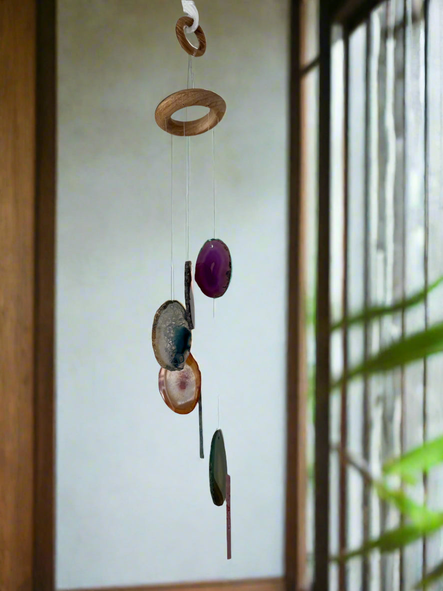 Rainbow 7pc. 16 " Small Agate Wind Chime